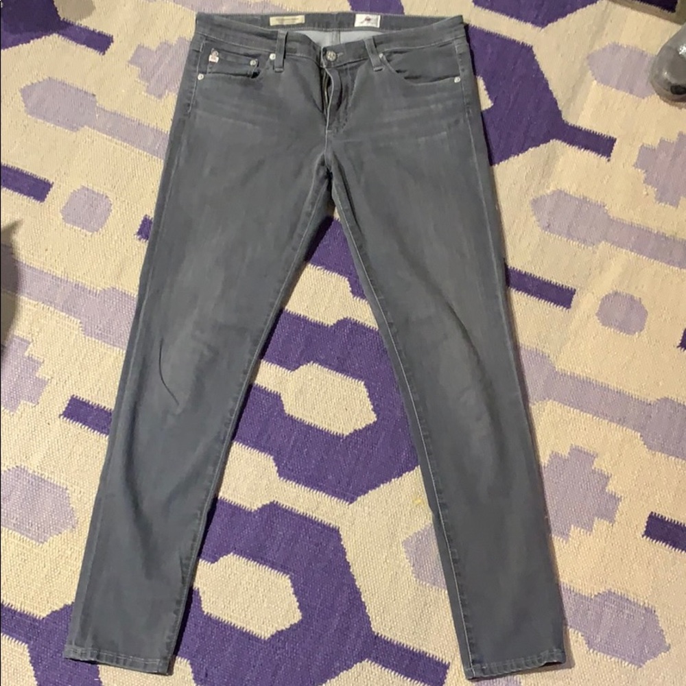 Mid rise Grey skinny ankle jeans